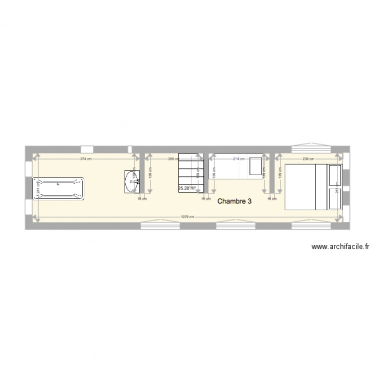 Quettehou étage 2. Plan de 0 pièce et 0 m2