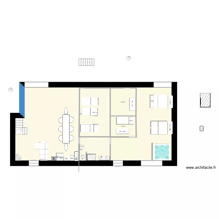 MALAGAYTE. Plan de 4 pièces et 193 m²
