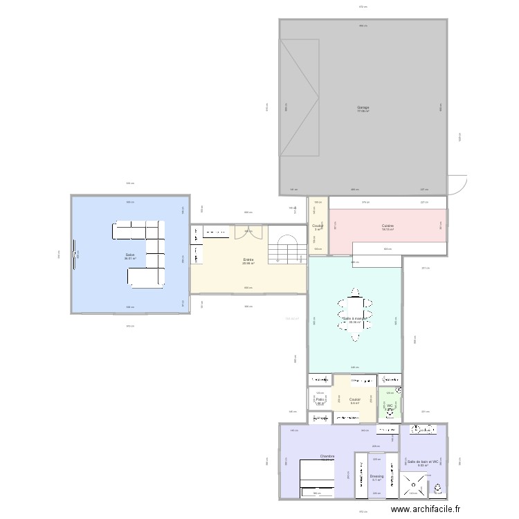 Maison Pizancon étage . Plan de 0 pièce et 0 m2