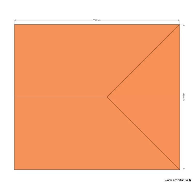 toiture avant travaux. Plan de toiture avant travaux. Plan de