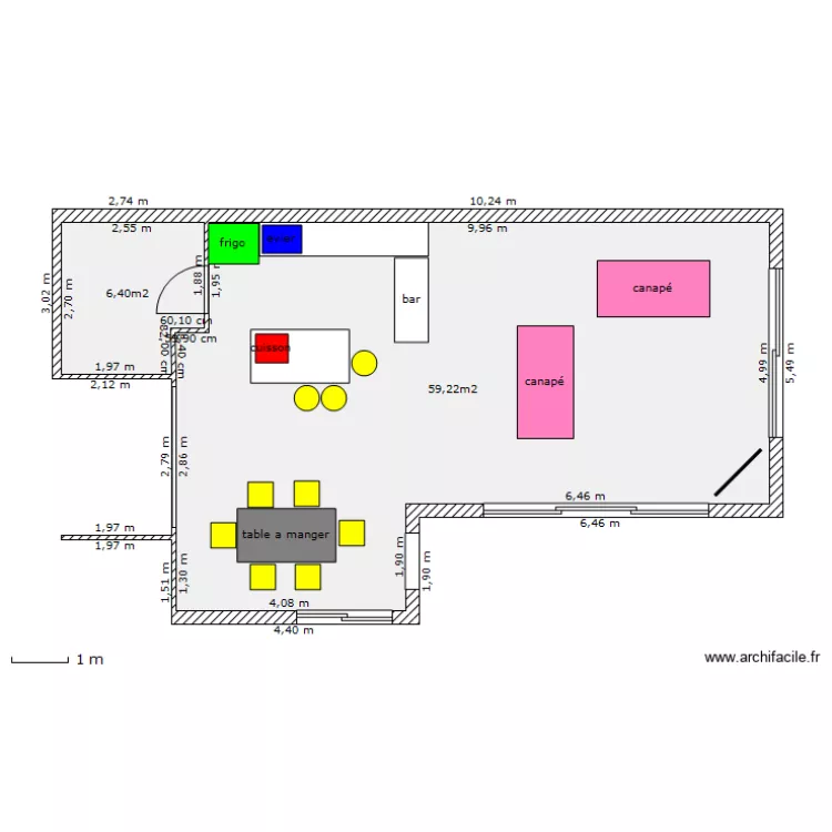 salon carquefou. Plan de 