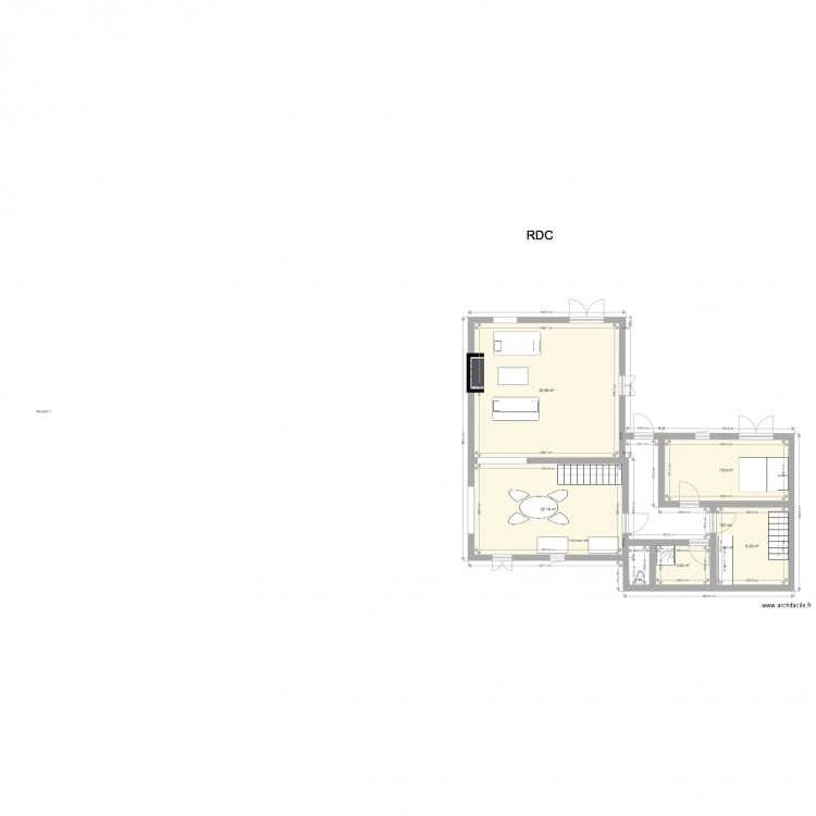 talmont RDC pour meubles. Plan de 0 pièce et 0 m2