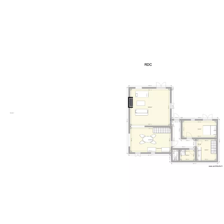talmont RDC pour meubles. Plan de talmont RDC pour meubles. Plan de