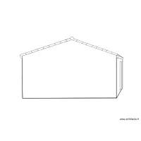Garage fa&ccedil;ade Nord 2 pents essai face sud