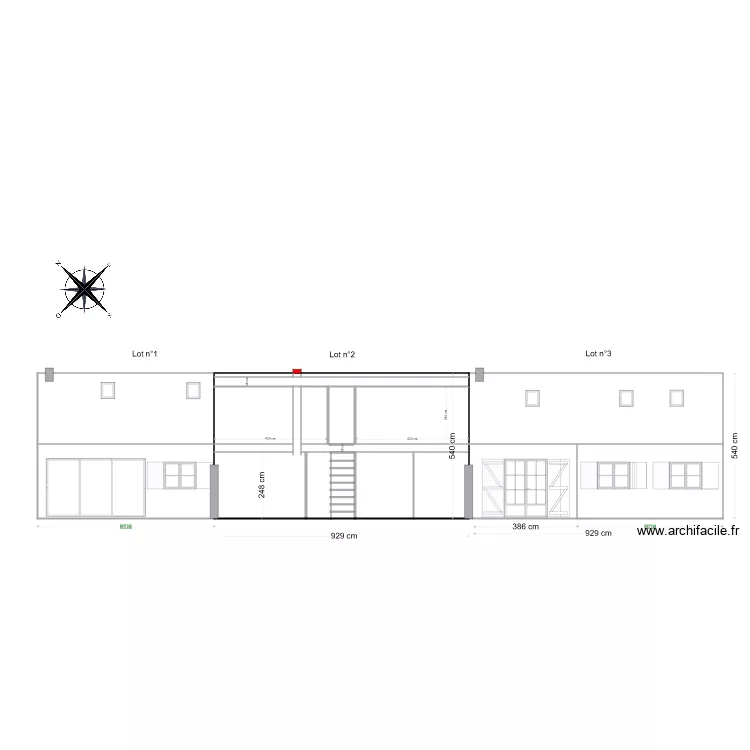 Combles Sud Ouest. Plan de Combles Sud Ouest. Plan de