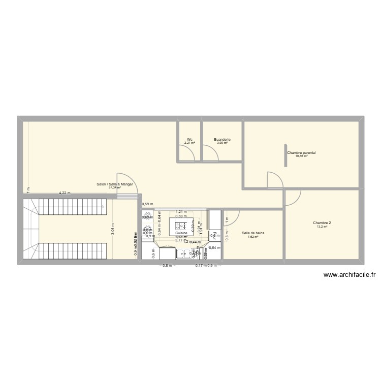 bach5. Plan de 0 pièce et 0 m2