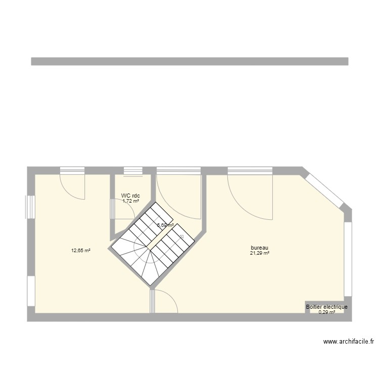 RDC 1 . Plan de 0 pièce et 0 m2