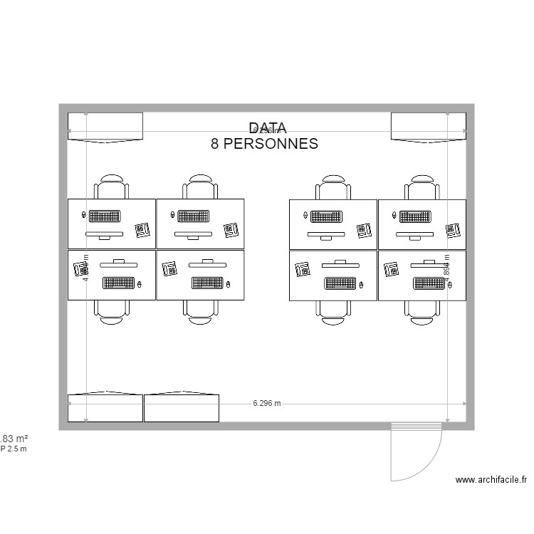 Bureau Massey DATA. Plan de 0 pièce et 0 m2