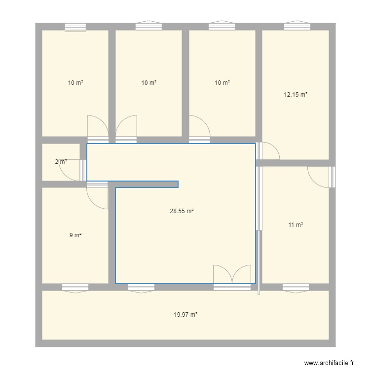 Plan maison provisoire. Plan de 0 pièce et 0 m2