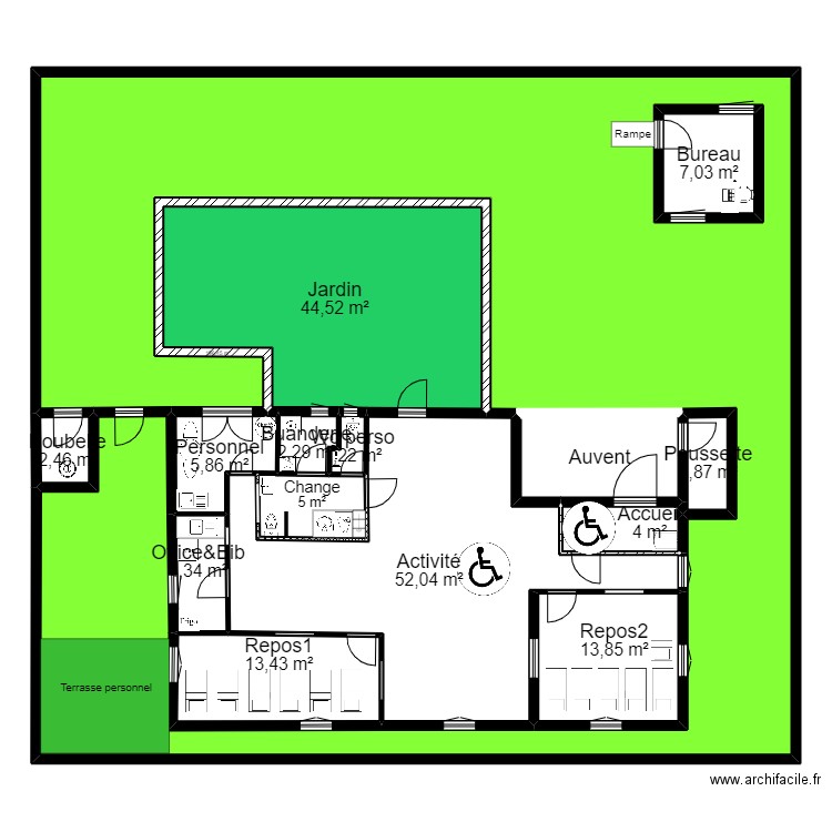 sollies-ville 1 05/0722. Plan de 15 pièces et 375 m2