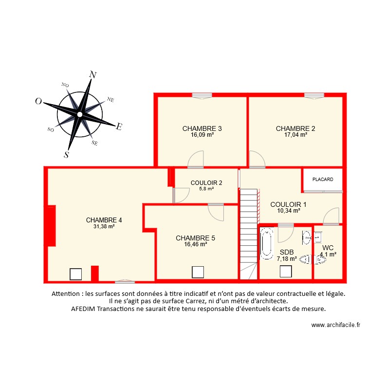 BI 6642 ETAGE. Plan de 0 pièce et 0 m2