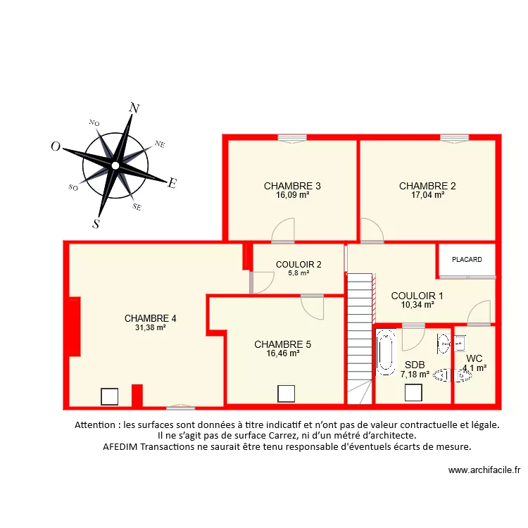 BI 6642 ETAGE. Plan de 
