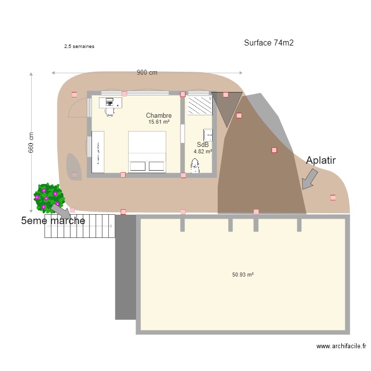 Terrasse 2. Plan de 0 pièce et 0 m2