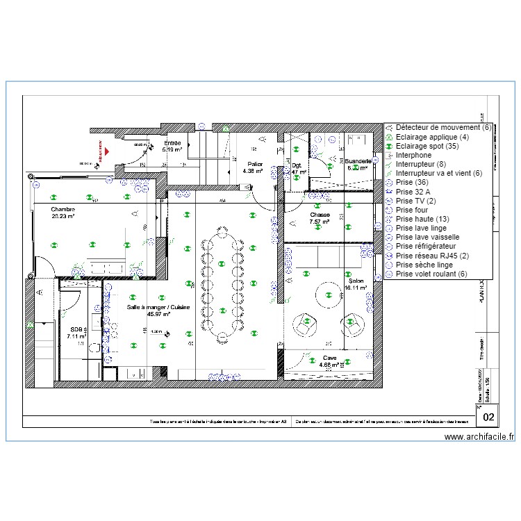 RDC. Plan de 0 pièce et 0 m2