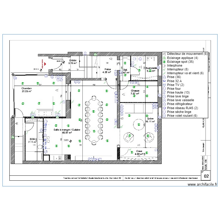 RDC. Plan de 0 pièce et 0 m2