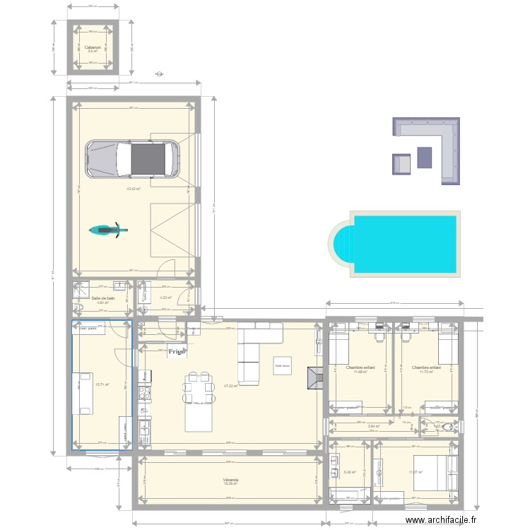 Idée nouvelle disposition. Plan de 0 pièce et 0 m2