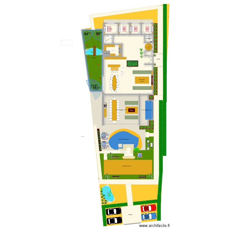 Carro carro essaie piscine plage et terrain de boule 2. Plan de 0 pièce et 0 m2