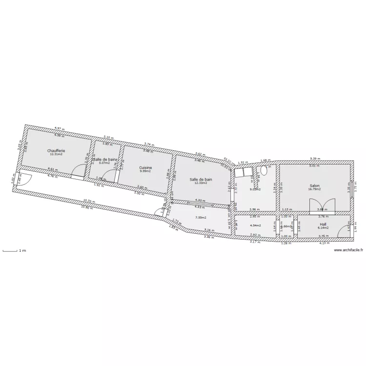 Maison Leval Vincent. Plan de 