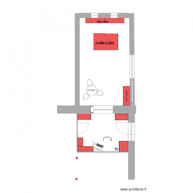  PLAN  BON AMENAGEMENT GALERIE. Plan de 0 pièce et 0 m2