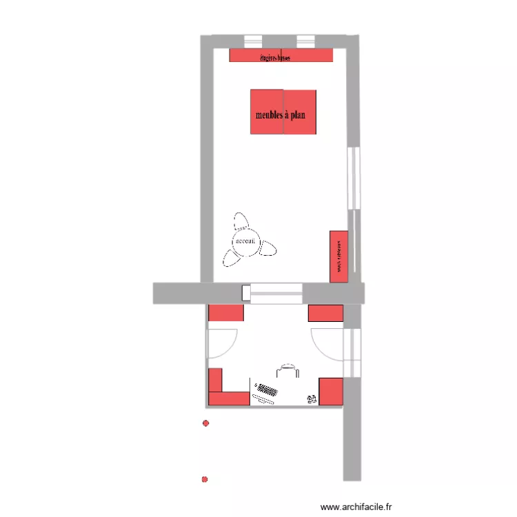  PLAN  BON AMENAGEMENT GALERIE. Plan de 