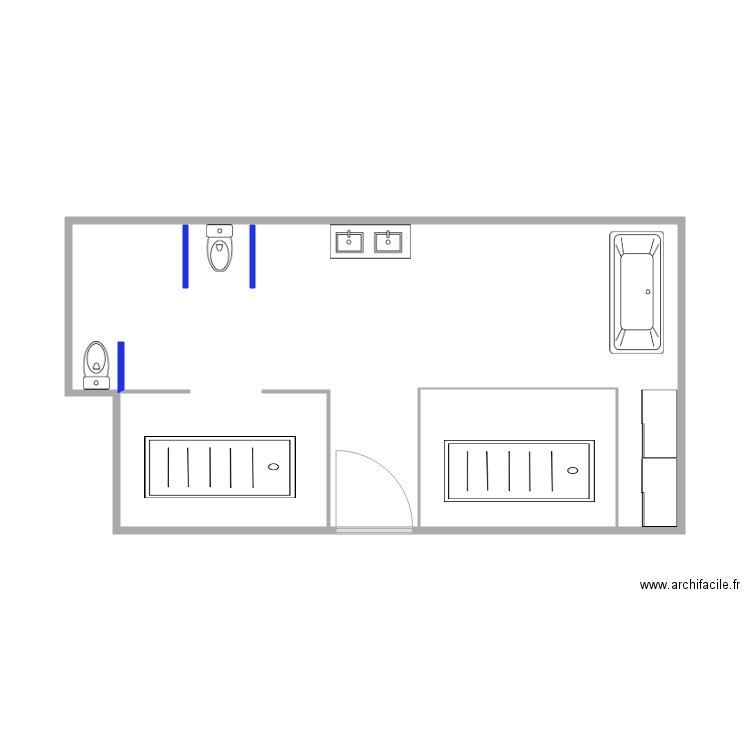 SDB Améthyste120919. Plan de 0 pièce et 0 m2