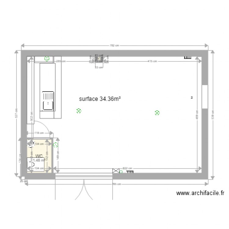 RENOVATION LOCAL POMPIER. Plan de 0 pièce et 0 m2