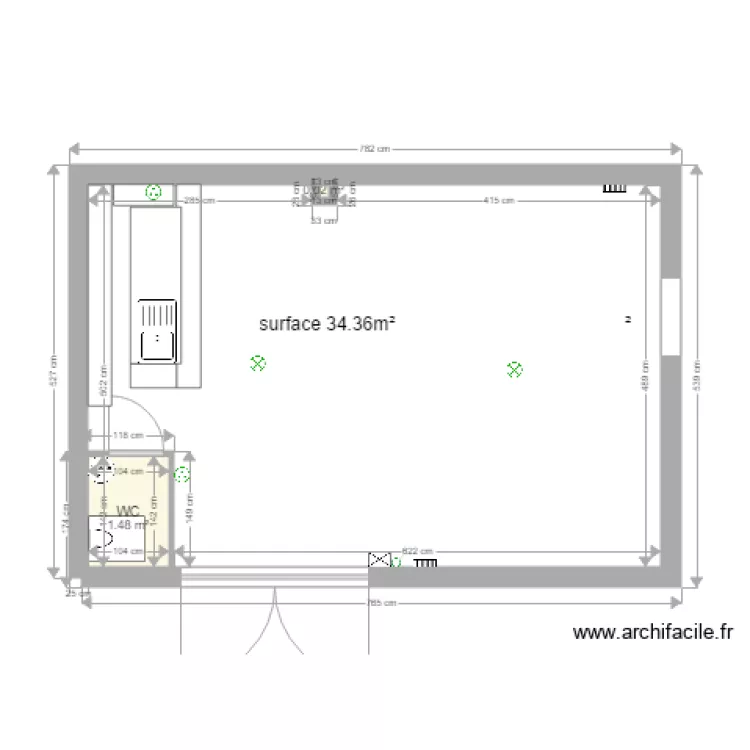 RENOVATION LOCAL POMPIER. Plan de RENOVATION LOCAL POMPIER. Plan de