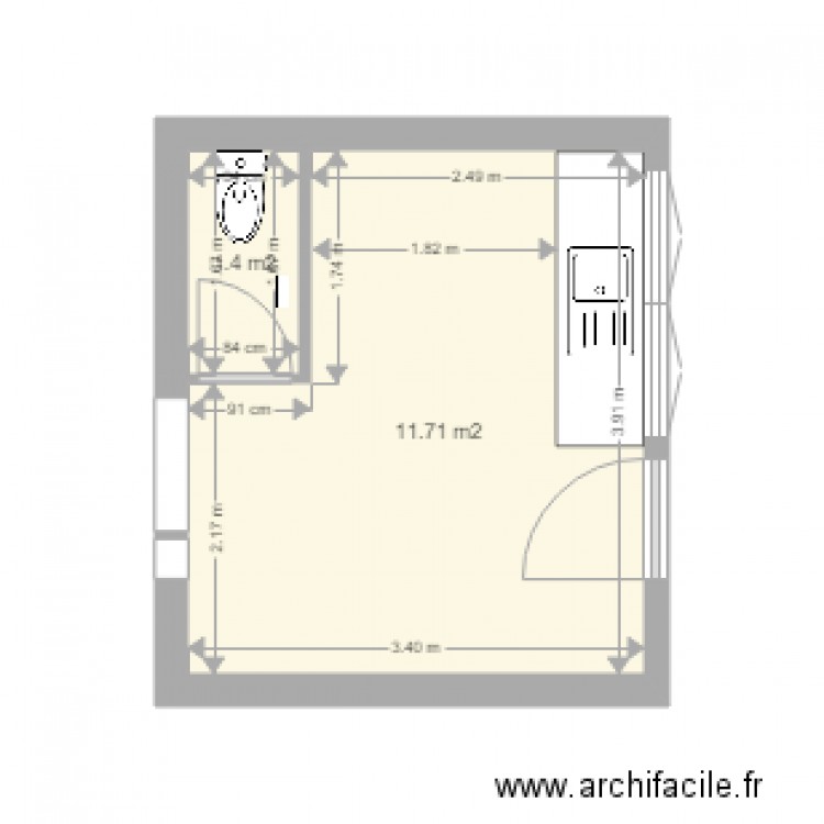 Cuisine 3. Plan de 0 pièce et 0 m2