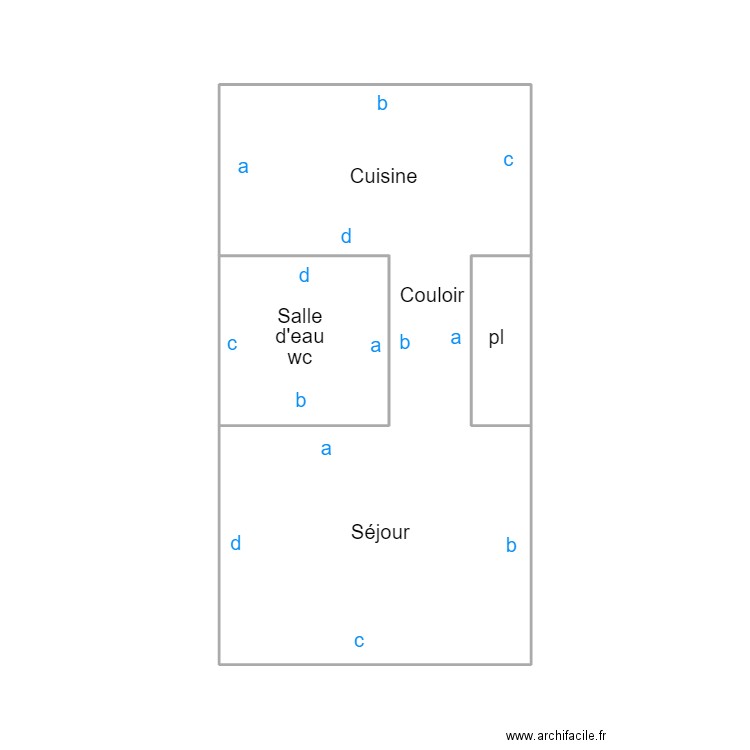 QUIMPER GUILLIEC. Plan de 3 pièces et 25 m2