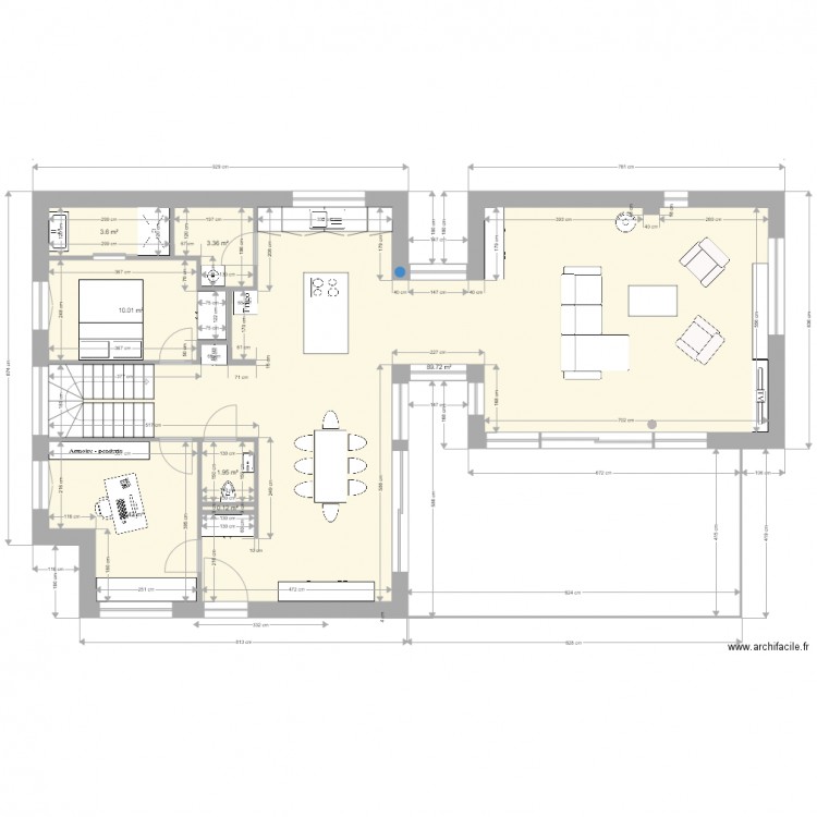 plan rdc. Plan de 0 pièce et 0 m2