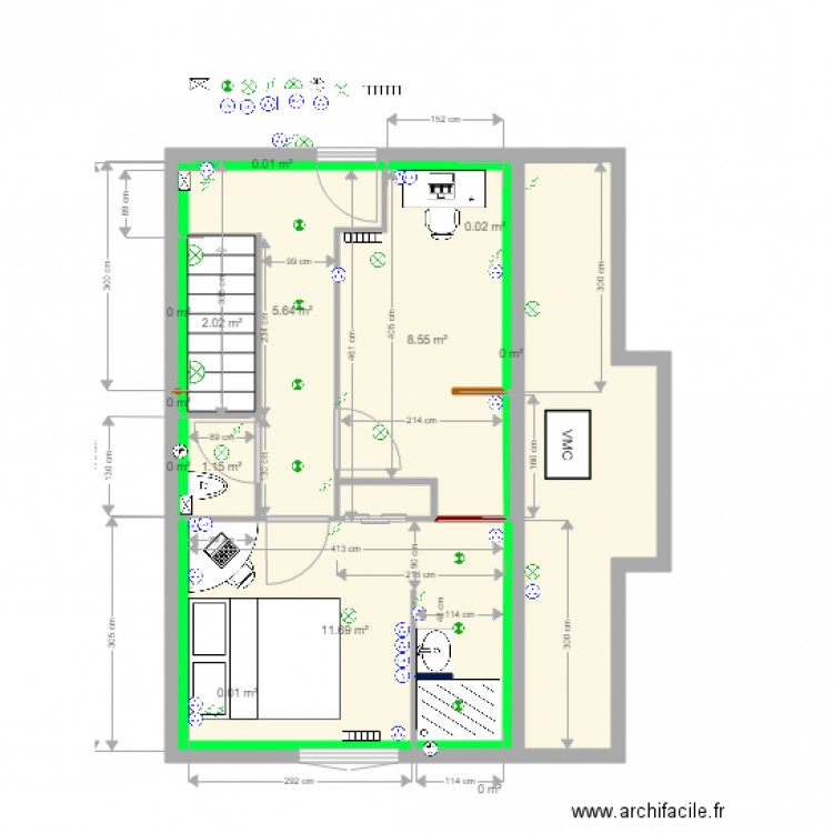 Maison etage futur v4 REV1 FINAL ELEC v1. Plan de 0 pièce et 0 m2