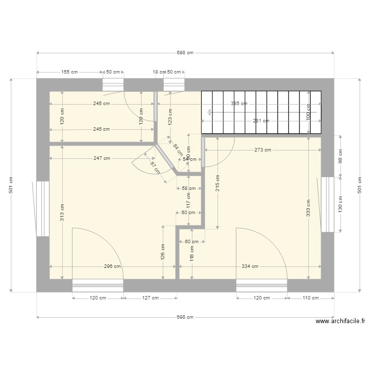 Métairie 1er Cotations. Plan de 0 pièce et 0 m2