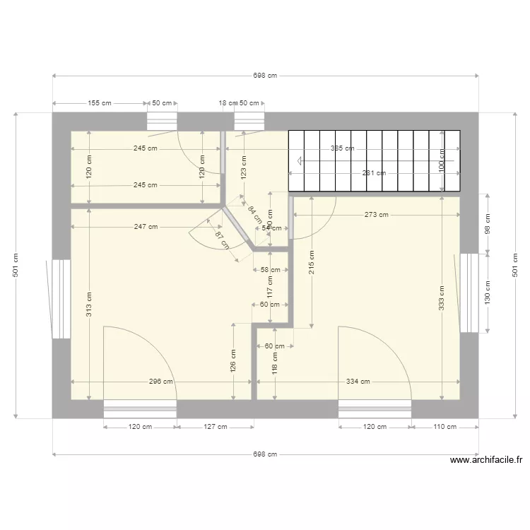 Métairie 1er Cotations. Plan de Métairie 1er Cotations. Plan de