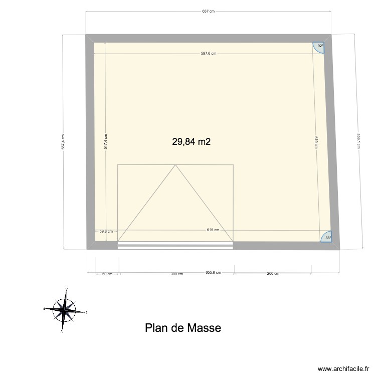garage plan masse2. Plan de 0 pièce et 0 m2
