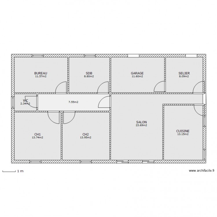 xxxxxxx2. Plan de 0 pièce et 0 m2