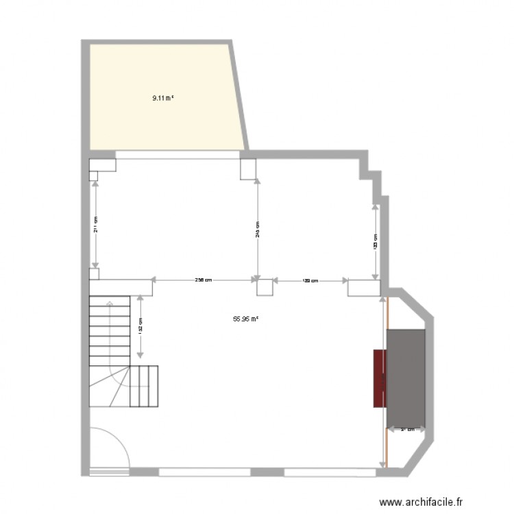 RDC Maison Deauville V2. Plan de 0 pièce et 0 m2
