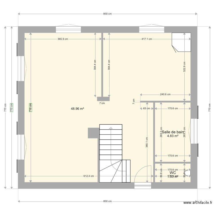 Maison. Plan de 0 pièce et 0 m2