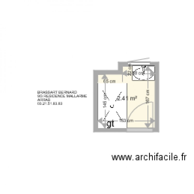 BRASSART BERNARD . Plan de 0 pièce et 0 m2