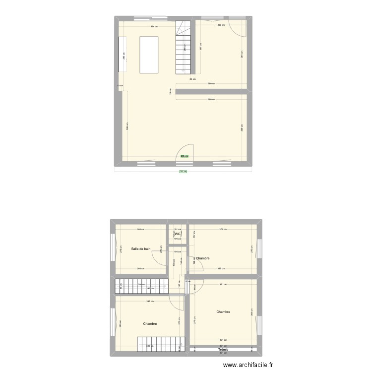 maison Rhode. Plan de 7 pièces et 102 m2