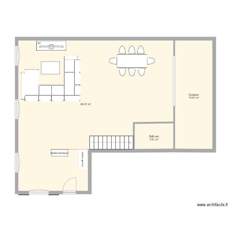 Plan maison idéale. Plan de 0 pièce et 0 m2