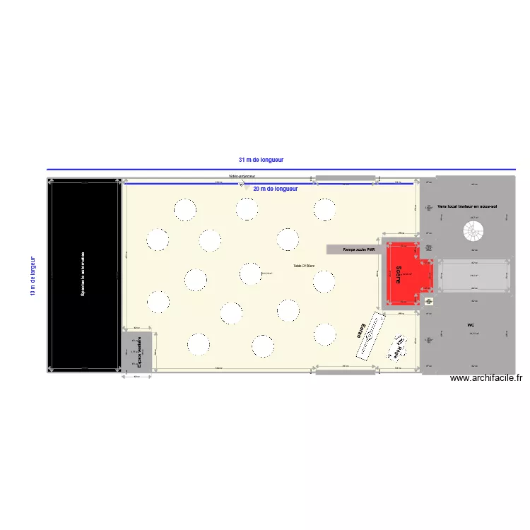 mus&eacute;e des arts forains. Plan de 