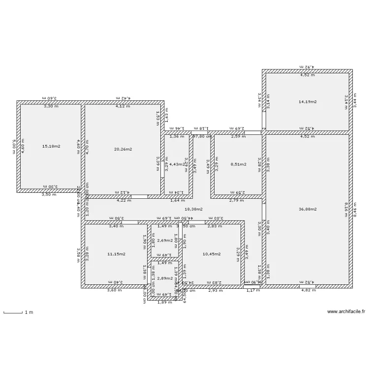 Villa de passage Bobo. Plan de 
