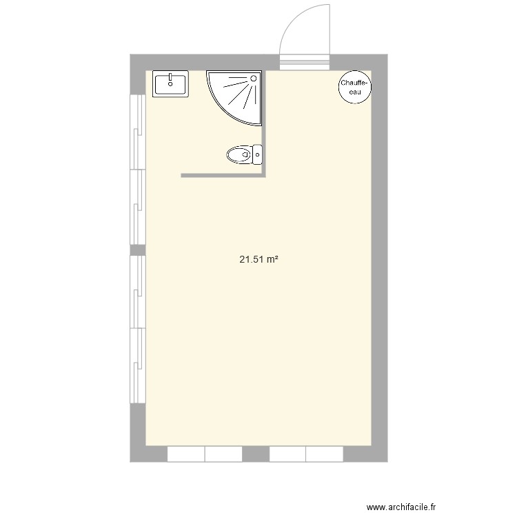 studio 1. Plan de 0 pièce et 0 m2