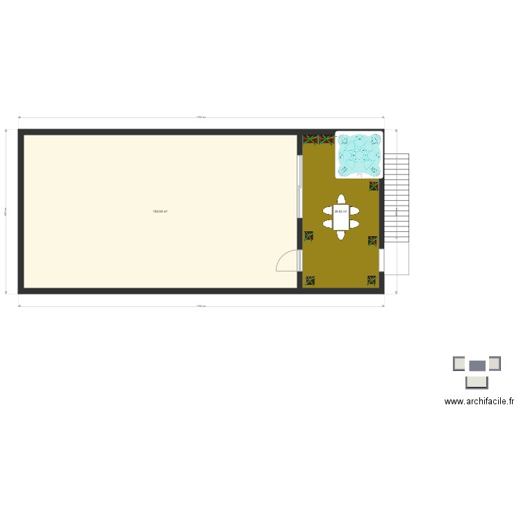 project exter. Plan de 0 pièce et 0 m2