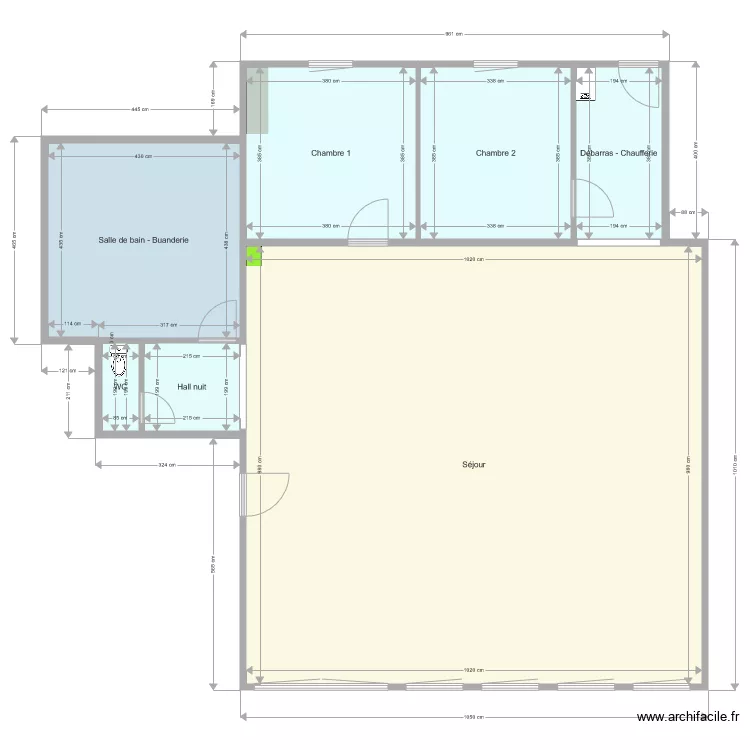 Appart Dison. Plan de 