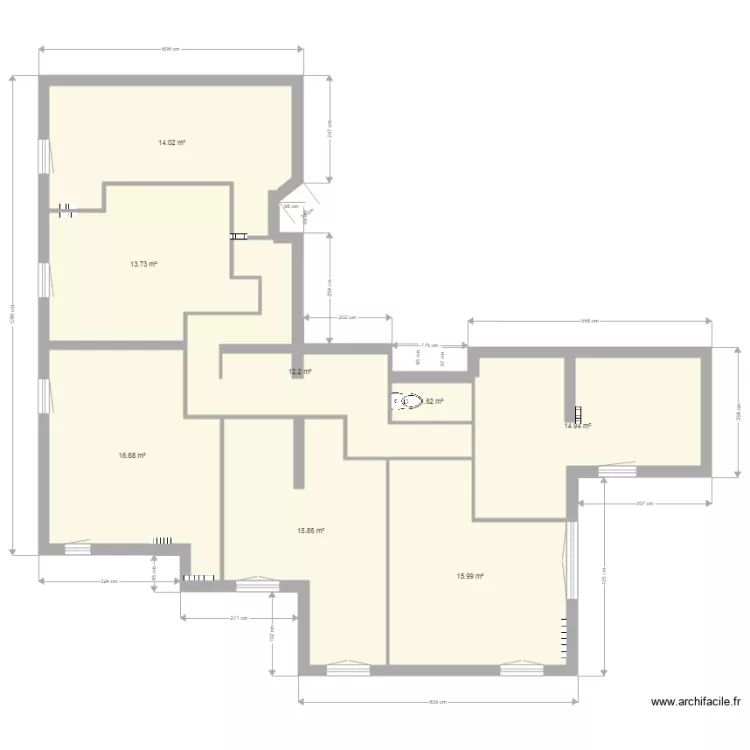 Evry 5 studios V1. Plan de Evry 5 studios V1. Plan de