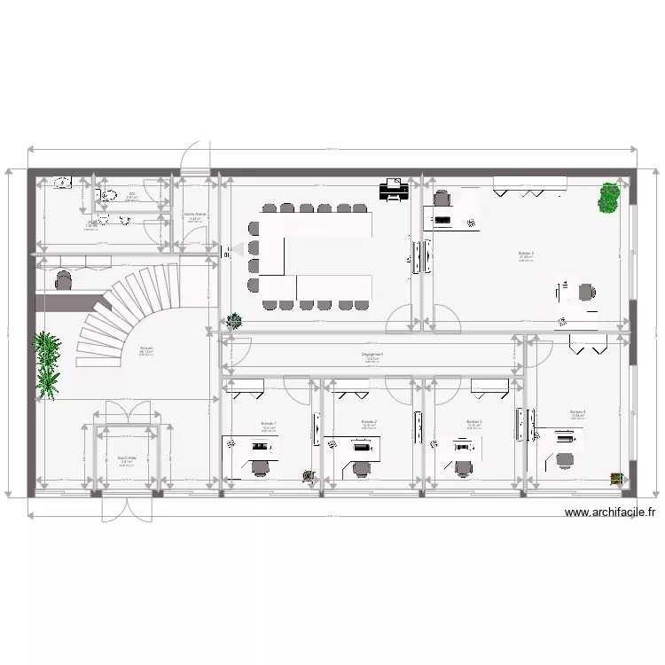 rucon rez de chauss&eacute;e. Plan de 