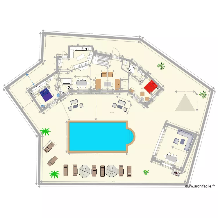 essabis extérieur. Plan de essabis extérieur. Plan de