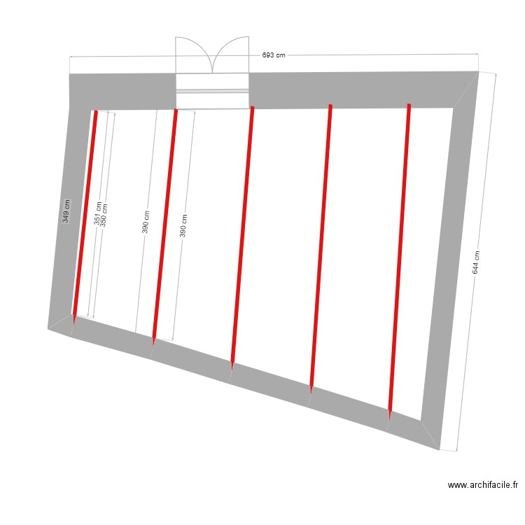 terrasse pergolas. Plan de 0 pièce et 0 m2