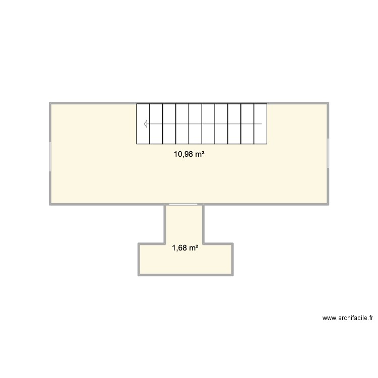 appartement F2 duplex. Plan de 0 pièce et 0 m2